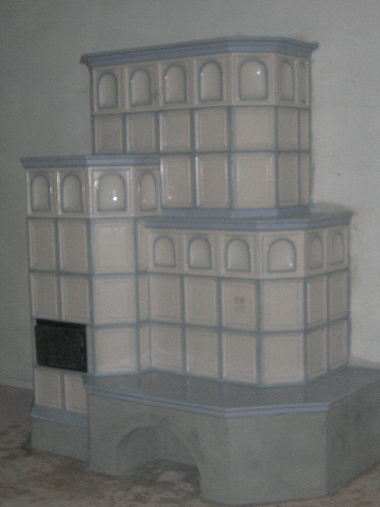 Zanoni stufa in maiolica a parete 006
